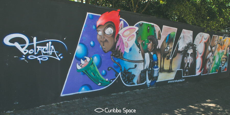Grafite na Rua 24 de Maio - Bolacha - Arte Urbana em Curitiba - Curitiba Space