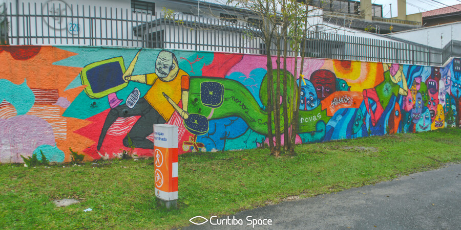 Gravite na Rua Euclides Bandeira - Jorge Galvão - Arte Urbana em Curitiba - Curitiba Space