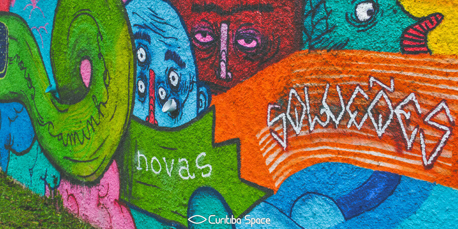 Gravite na Rua Euclides Bandeira - Jorge Galvão - Arte Urbana em Curitiba - Curitiba Space